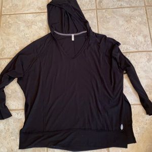 Free People Movement black long sleeve top